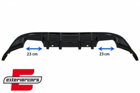 Difuzor zraka R-look (piano crna) / VW Golf 7.5 (2017-2019), RDVWG75R