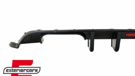 Difuzor zraka R look sa LED crvenim svjetlom (piano crna) / VW Golf 7.5 (2017-2019), RDVWG75RL