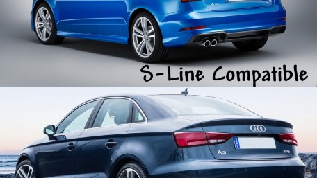 Difuzor zraka RS3 dizajn (piano crna)  / Audi A3 8V Facelift (2016-2019) limuzina cabrio, RDAUA38VFRS3B