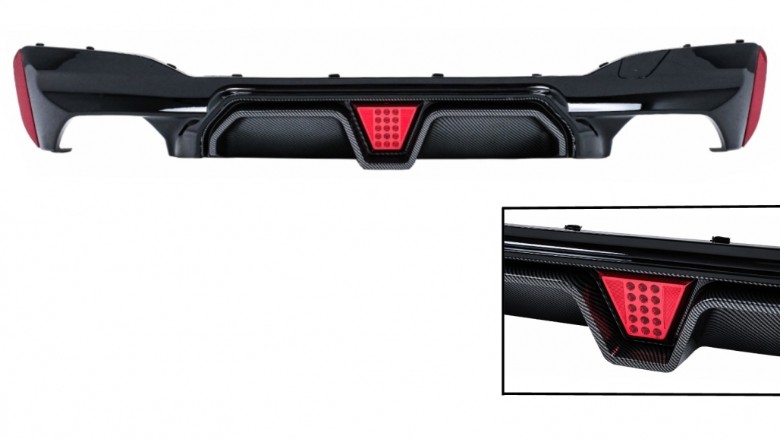 Difuzor zraka sa F1 LED svjetlom / BMW serije 5 G30 G31 limuzina karavan (2017-2024), RDBMG30M5DDS