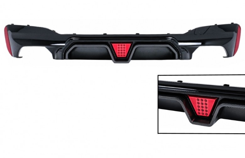Difuzor zraka sa F1 LED svjetlom / BMW serije 5 G30 G31 limuzina karavan (2017-2024), RDBMG30M5DDS