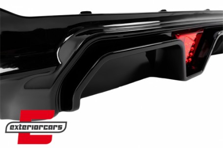 Difuzor zraka sa LED M5 CS dizajn (piano crna) / BMW serije 5 G30 G31 limuzina karavan (2017-2023), RDBMG30M5LED