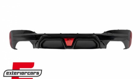 Difuzor zraka sa LED M5 CS dizajn (piano crna) / BMW serije 5 G30 G31 limuzina karavan (2017-2023), RDBMG30M5LED