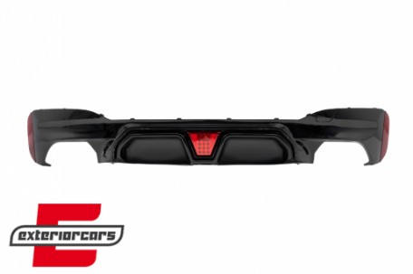 Difuzor zraka sa LED M5 CS dizajn (piano crna) / BMW serije 5 G30 G31 limuzina karavan (2017-2023), RDBMG30M5LED