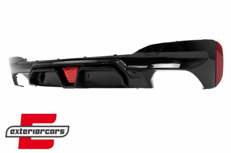 Difuzor zraka sa LED M5 CS dizajn (piano crna) / BMW serije 5 G30 G31 limuzina karavan (2017-2023), RDBMG30M5LED