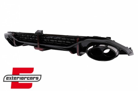 Difuzor zraka sa nastavcima auspuha RS3 dizajn (piano crna) pogodno za Audi A3 8Y limuzina S-Line S3 (2020-), RDAUA38YSS
