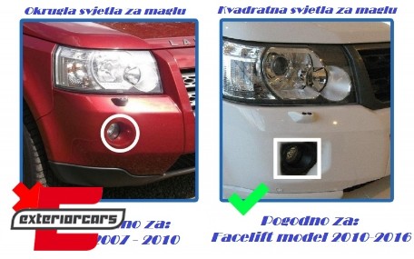 Dinamički spojler prednjeg branika / Land Rover Freelander 2 L359 Facelift (2011-2014), LBFR019