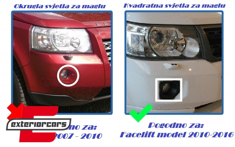 Dinamički spojler prednjeg branika / Land Rover Freelander 2 L359 Facelift (2011-2014), LBFR019