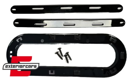 Držač emblema za Audi masku (piano crna) / Audi A1 A3 A4 A5 A6, 53853605JOM