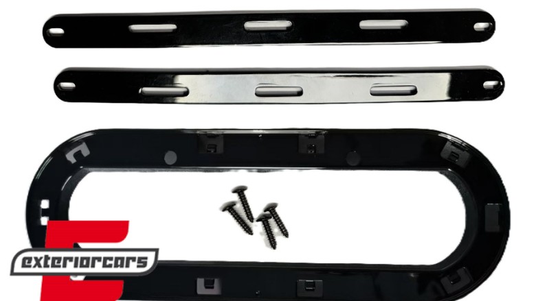 Držač emblema za Audi masku (piano crna) / Audi A1 A3 A4 A5 A6, 53853605JOM