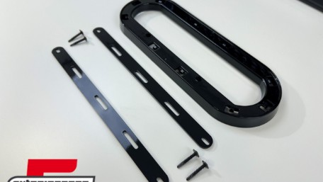 Držač emblema za Audi masku (piano crna) / Audi A1 A3 A4 A5 A6, 53853605JOM
