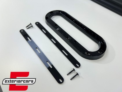 Držač emblema za Audi masku (piano crna) / Audi A1 A3 A4 A5 A6, 53853605JOM