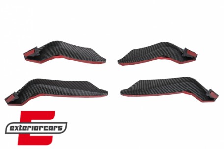 Flapovi prednjeg branika Quattro RS5 dizajn (karbonski premaz) / Audi A5 F5 (2017-2019), FBSPAUA5F5CF