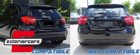 Flapovi zadnjeg branika AMG dizajn (piano crna) / Mercedes A-klasa W176 (2012-2018), RFOBW176