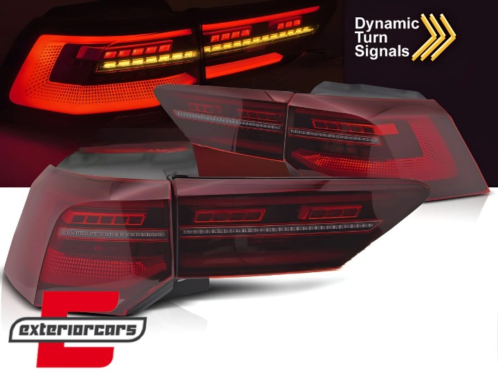 Full LED IQ Light stražnja svjetla SEQ žmigavci (crvena) / VW Golf VIII Hatchback Mk8 MQB (2020-2024), LDVWV2