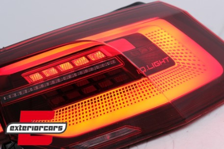 Full LED IQ Light stražnja svjetla SEQ žmigavci (crvena) / VW Golf VIII Hatchback Mk8 MQB (2020-2024), LDVWV2