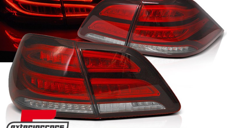 Full LED LightBar stražnja svjetla (crvena/kristal) / Mercedes ML klasa W166 (2011-2015), LDMEC4