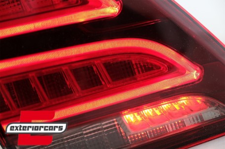 Full LED LightBar stražnja svjetla (crvena/kristal) / Mercedes ML klasa W166 (2011-2015), LDMEC4