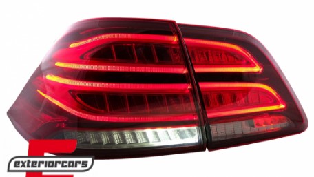 Full LED LightBar stražnja svjetla (crvena/kristal) / Mercedes ML klasa W166 (2011-2015), LDMEC4