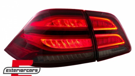 Full LED LightBar stražnja svjetla (crvena/kristal) / Mercedes ML klasa W166 (2011-2015), LDMEC4