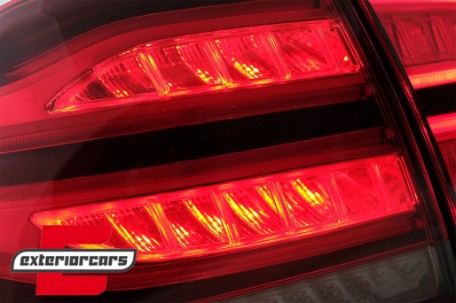 Full LED LightBar stražnja svjetla (crvena/kristal) / Mercedes ML klasa W166 (2011-2015), LDMEC4