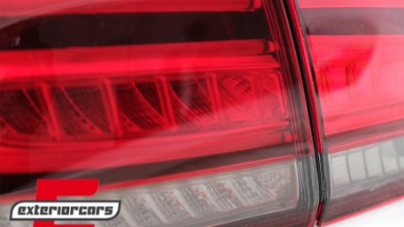 Full LED LightBar stražnja svjetla (crvena/kristal) / Mercedes ML klasa W166 (2011-2015), LDMEC4