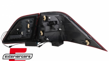 Full LED LightBar stražnja svjetla (crvena/kristal) / Mercedes ML klasa W166 (2011-2015), LDMEC4