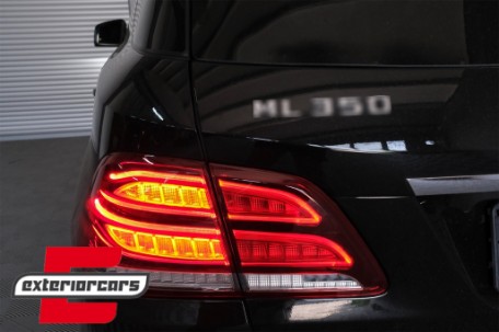 Full LED LightBar stražnja svjetla (crvena/kristal) / Mercedes ML klasa W166 (2011-2015), LDMEC4