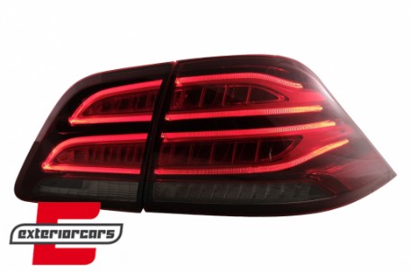 Full LED LightBar stražnja svjetla (crvena/kristal) / Mercedes ML klasa W166 (2011-2015), LDMEC4
