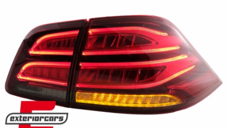 Full LED LightBar stražnja svjetla (crvena/kristal) / Mercedes ML klasa W166 (2011-2015), LDMEC4