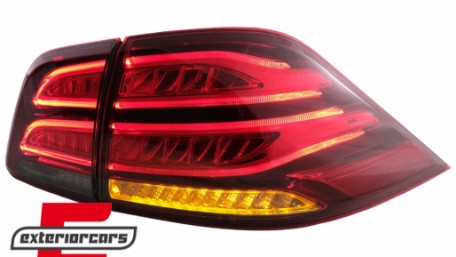 Full LED LightBar stražnja svjetla (crvena/kristal) / Mercedes ML klasa W166 (2011-2015), LDMEC4