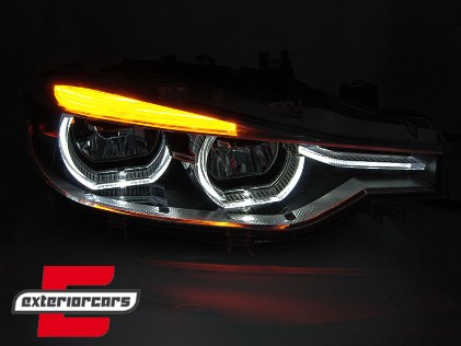 Full LED prednja svjetla 3D Angel Eyes / BMW serije 3 F30 F31 LCI limuzina karavan (2015-2019), LPBMO6