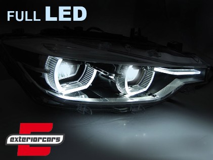 Full LED prednja svjetla 3D Angel Eyes / BMW serije 3 F30 F31 limuzina karavan (10.2011-05.2015), LPBMO5