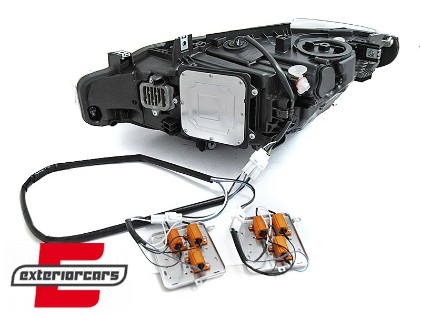 Full LED prednja svjetla 3D Angel Eyes / BMW serije 3 F30 F31 limuzina karavan (10.2011-05.2015), LPBMO5