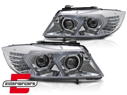Full LED prednja svjetla (chrome) / BMW serije 3 E90 limuzina E91 karavan (03.2005-08.2008), LPBMP9