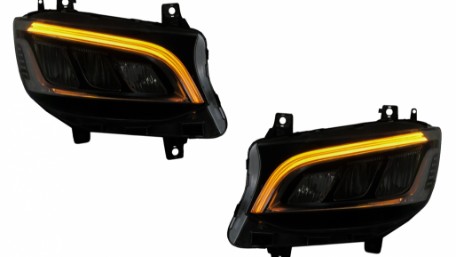 Full LED prednja svjetla (chrome) / Mercedes Sprinter W907 W910  (2019-2027), LPMEG0