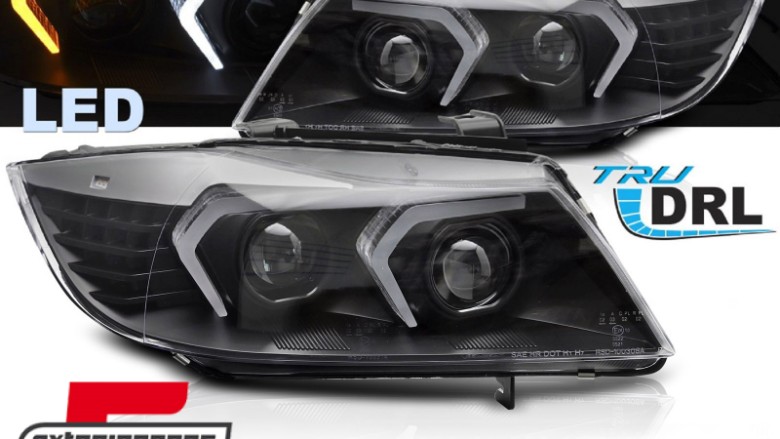 Full LED prednja svjetla (crna) / BMW serije 3 E90 limuzina E91 karavan (03.2005-08.2008), LPBMR0