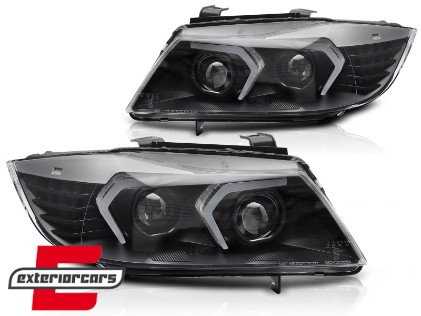 Full LED prednja svjetla (crna) / BMW serije 3 E90 limuzina E91 karavan (03.2005-08.2008), LPBMR0