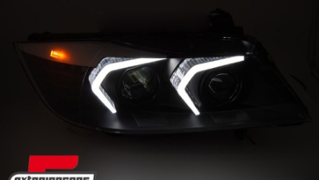 Full LED prednja svjetla (crna) / BMW serije 3 E90 limuzina E91 karavan (03.2005-08.2008), LPBMR0