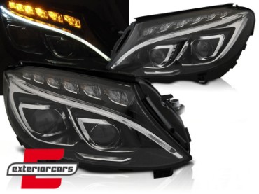 Full LED prednja svjetla (crna) / Mercedes C-klasa W205 S205 A205 C205 (2014-2018), LPMEC6