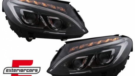 Full LED prednja svjetla (crna) / Mercedes C-klasa W205 S205 A205 C205 (2014-2018), LPMEC6