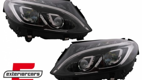 Full LED prednja svjetla (crna) / Mercedes C-klasa W205 S205 A205 C205 (2014-2018), LPMEC6