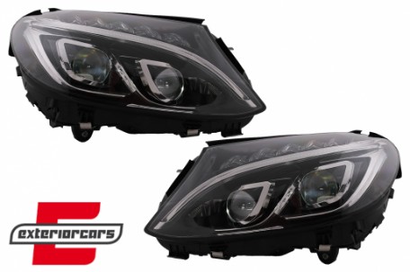 Full LED prednja svjetla (crna) / Mercedes C-klasa W205 S205 A205 C205 (2014-2018), LPMEC6