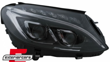 Full LED prednja svjetla (crna) / Mercedes C-klasa W205 S205 A205 C205 (2014-2018), LPMEC6