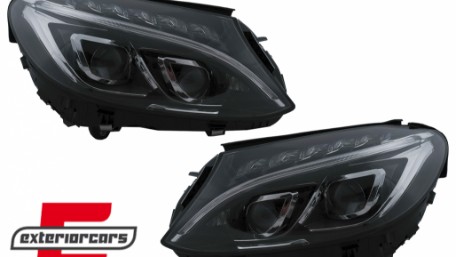 Full LED prednja svjetla (crna) / Mercedes C-klasa W205 S205 A205 C205 (2014-2018), LPMEC6