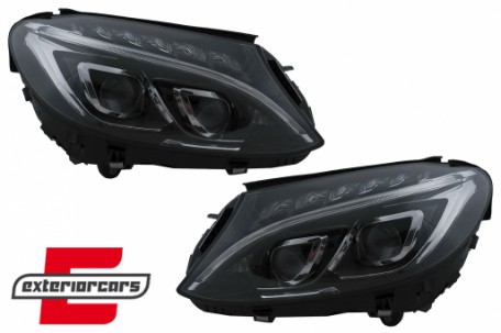 Full LED prednja svjetla (crna) / Mercedes C-klasa W205 S205 A205 C205 (2014-2018), LPMEC6