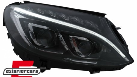 Full LED prednja svjetla (crna) / Mercedes C-klasa W205 S205 A205 C205 (2014-2018), LPMEC6