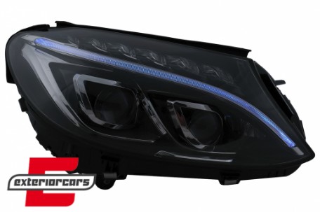 Full LED prednja svjetla (crna) / Mercedes C-klasa W205 S205 A205 C205 (2014-2018), LPMEC6