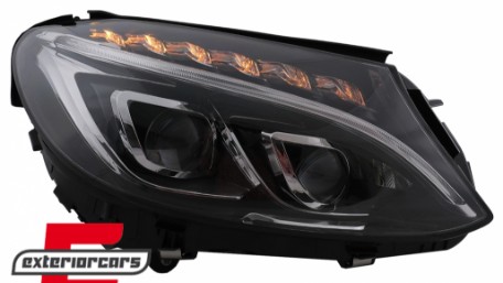 Full LED prednja svjetla (crna) / Mercedes C-klasa W205 S205 A205 C205 (2014-2018), LPMEC6