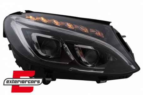 Full LED prednja svjetla (crna) / Mercedes C-klasa W205 S205 A205 C205 (2014-2018), LPMEC6